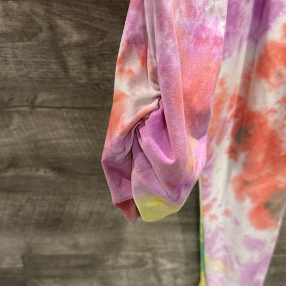 Derek Heart Tie Dye Strapless Jumpsuit with Pockets in a Polyester/Spandex Blend - Picture 4 of 12